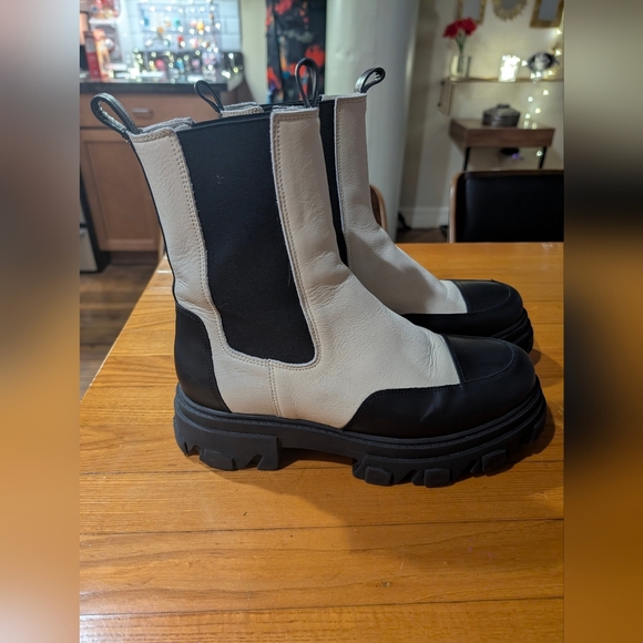 White Bianco BIAGINNY CHELSEA BOOTS size 40 - Picture 7 of 12